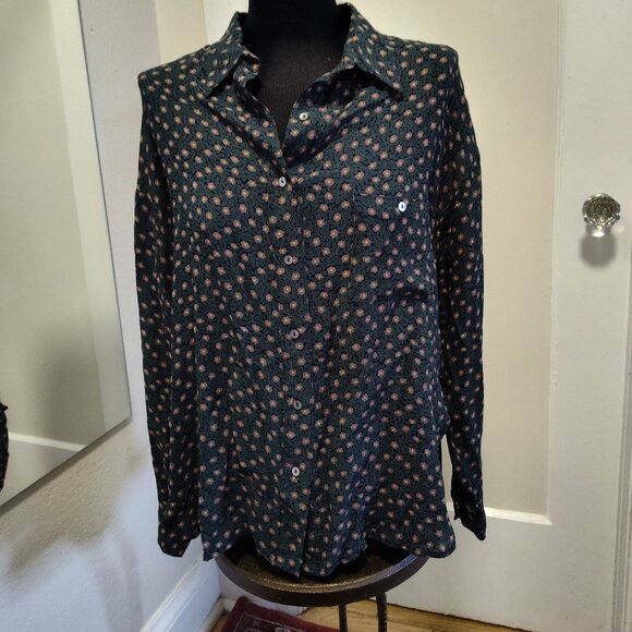 Cameo high-low floral button up blouse - Picture 2 of 5